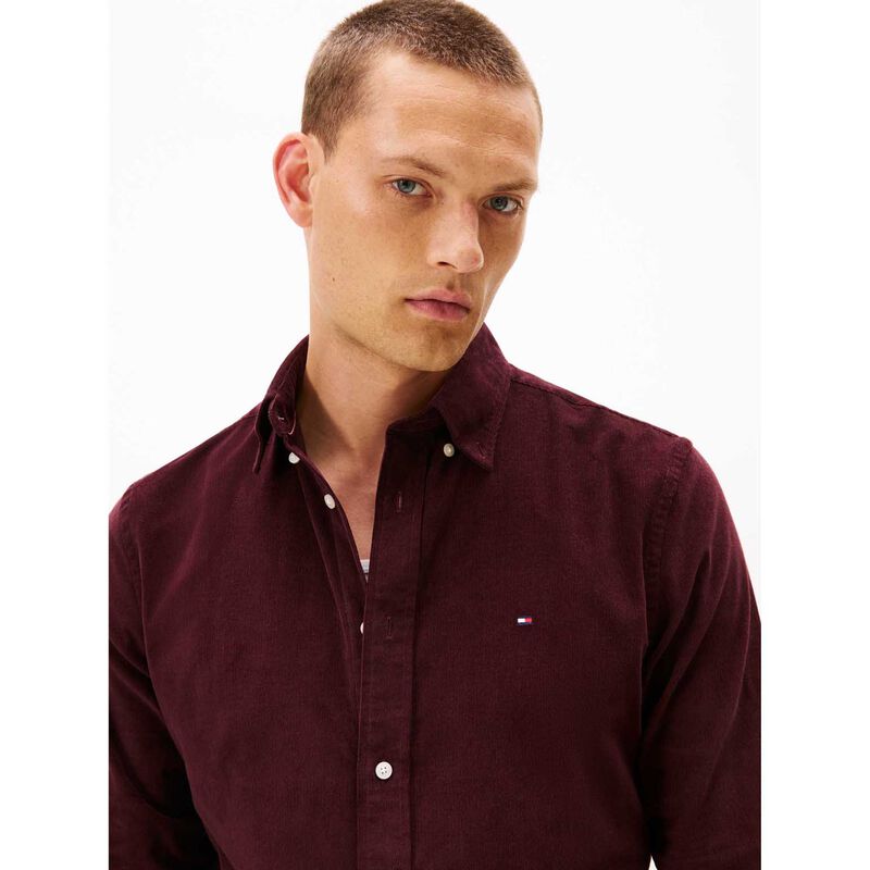 Tommy Hilfiger Regular Fit Flag Embroidery Corduroy Shirt image number 2